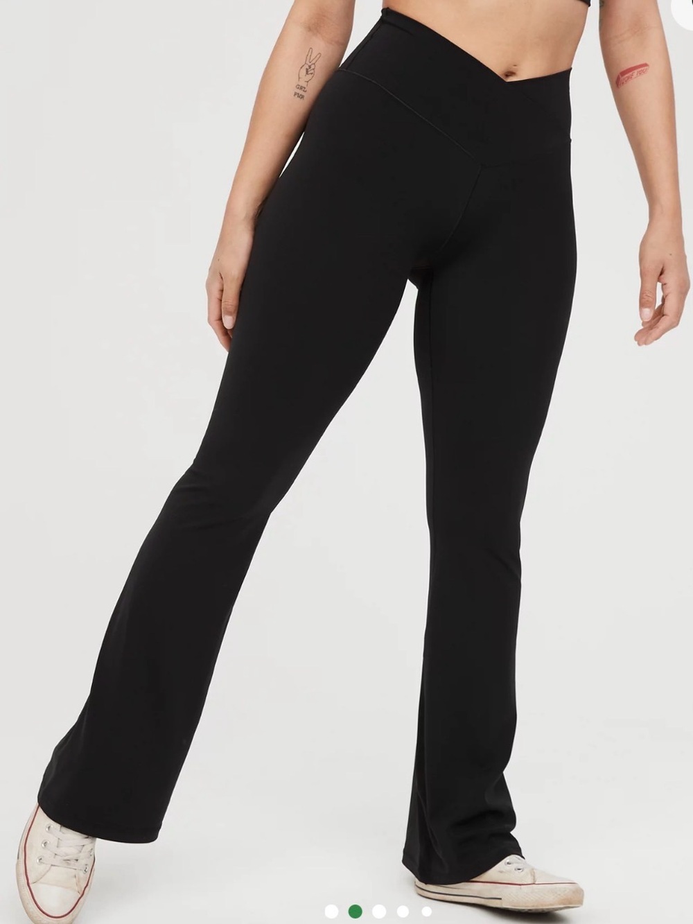 Aerie Crossover Flare Leggings
